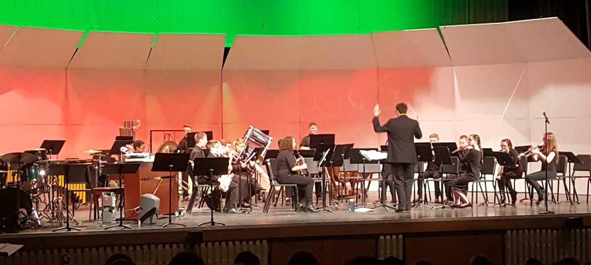 Byron Center Charter band concert winter 2018